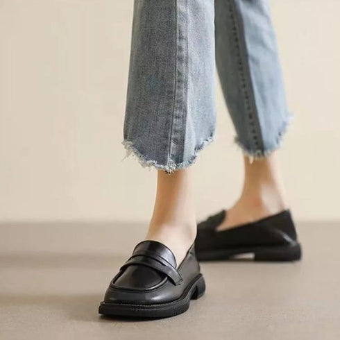 Black Patent Leather Loafers
